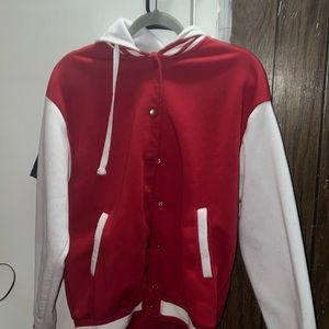 Red letter men jacket y2k streetwear small “orange kiss” brand